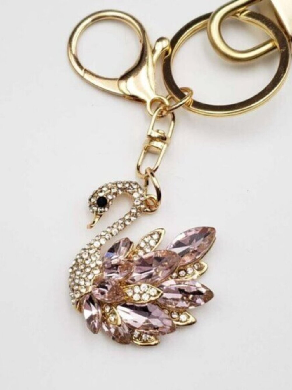 Louis Vuitton Gold Padlock 🔑 Authentic LV Unbranded Swan Keychain Bag Charm - Picture 7 of 8